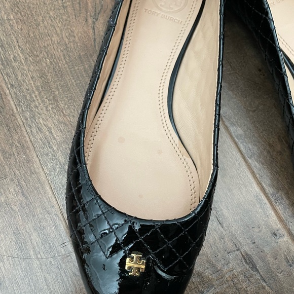 Tory Burch Kent Quilted Black Ballet Flat - Picture 5 of 7